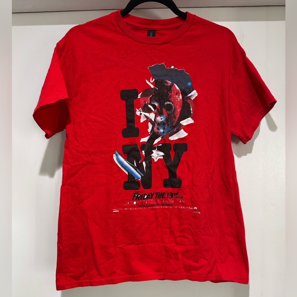 FRIDAY THE 13th Part VIII Jason Goes to Manhattan Horror Movie T Shirt I Love NY